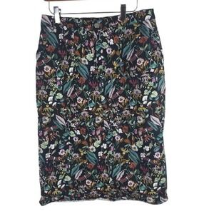 Christopher & Banks Coquette Midi Skirt 6 Womens Cottage Core Modest Pockets